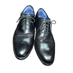 Cole Haan Men‎ Black Leather Dress Shoes With Vibram Lace Up Size 7M